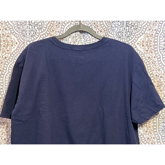 Mens Harry Potter Navy Blue Mythical Creatures Graphic T-Shirt XL Cotton Short S - Picture 4 of 8